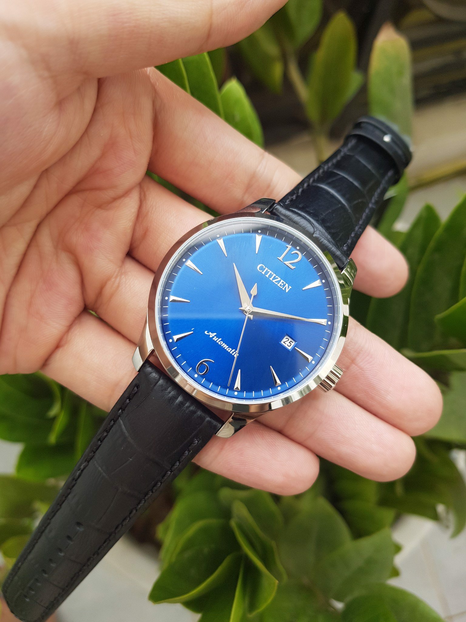 CITIZEN NJ0110-18L MECHANICAL GENTS WATCH BLUE DIAL - Image 3