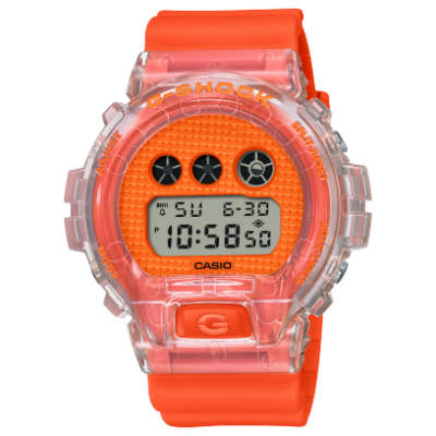 Casio G-Shock DW-6900GL-4DR Digital Dial Orange Resin Strap Men's Watch